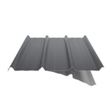Trapezblech 45/333 dunkelgrau mit Anti-Tropf-Vlies, schraege Schnittansicht