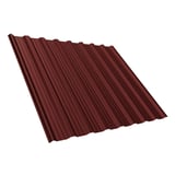 Trapezblech T18DR rotbraun (RAL 8012) aus Stahl 0,75 mm mit PURLAK® Beschichtung, Hauptansicht