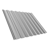 Trapezblech T18DR Dach in Weißaluminium (RAL 9006) mit 0,75 mm Stärke, freigestellt