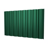 Trapezblech T18DR Wand, Moosgrün RAL 6005, 0,75 mm Stahl, Polyester 25 µm Beschichtung