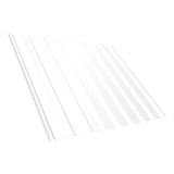 Trapezblech T20M Dach Reinweiß RAL 9010, 0,50 mm Stahl, mit Anti-Tropf Vlies, Hauptansicht