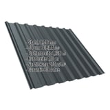 Trapezblech T20M Anthrazitgrau 0,50 mm mit PURMAT Beschichtung, Eckdaten eingeblendet