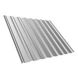 Trapezblech T20M aus Stahl 0,50 mm, Weißaluminium RAL 9006, 25 µm Polyesterbeschichtung, Hauptansicht