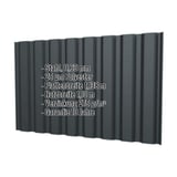 Trapezblech T20M Anthrazitgrau RAL 7016, 0,63 mm Stahl, mit eingeblendeten Eckdaten
