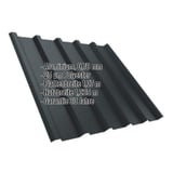 Trapezblech T35/207MD Aluminium Anthrazitgrau, 0,70 mm, mit eingeblendeten Eckdaten