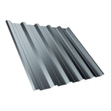 Trapezblech T35DR aus Stahl 0,50 mm in Fehgrau, Hauptansicht schraeg von oben