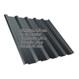 Trapezblech T35DR Aluminium 0,70 mm Anthrazitgrau mit eingeblendeten Eckdaten