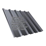 Trapezblech T35DR Graphitgrau, 0,50 mm Stahl, mit eingeblendeten Eckdaten