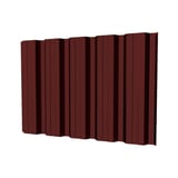 Trapezblech T35DR Wand Rotbraun RAL 8012, 0,50 mm Stahl, PURLAK beschichtet, Hauptansicht