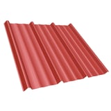 Trapezblech T45/333M in Korallenrot, 0,50 mm Stahl, Hauptansicht von oben