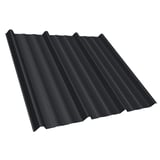 Trapezblech T45/333M Tiefschwarz (RAL 9005) aus 0,50 mm Stahl mit 25 µm Polyesterbeschichtung