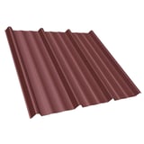 Trapezblech T45/333M in Rotbraun (RAL 8012), 0,75 mm Stahl, Hauptansicht