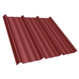 Trapezblech T45/333MD kirschrot, 0,50 mm Stahl, Hauptansicht der Profilplatte