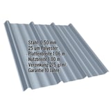 Trapezblech T45/333MD Fehgrau, 0,50 mm Stahl, mit eingeblendeten Eckdaten