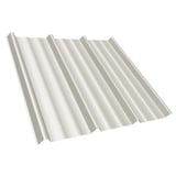 Trapezblech T45/333MD Reinweiß RAL 9010, 0,75 mm Stahl, Hauptansicht der Profilplatte