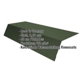 Traufenblech Stahl 0,50 mm Gruen PURMAT mit eingeblendeten Produktdetails
