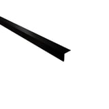 Traufenblech Stahl 0,50 mm Schwarz Mattpolyester in Hauptansicht, schräg von oben