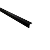 Traufenblech Tiefschwarz RAL 9005 aus Stahl 0,50 mm, 80 µm Shimoco Beschichtung, Hauptansicht