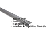 Traufenblech Aluminium Anthrazitgrau, 0,70 mm, mit eingeblendeten Produktmerkmalen