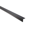 Traufenblech Anthrazitgrau RAL 7016, 0,75 mm Stahl, 95 Grad Winkel, schraeg von oben