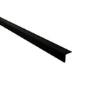 Traufenblech Tiefschwarz RAL 9005, 0,50 mm Stahl, 80 µm Shimoco Beschichtung, Hauptansicht