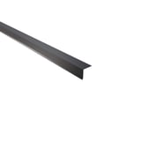 Traufenblech Aluminium Anthrazitgrau RAL 7016, 0,70 mm, Hauptansicht schraeg von oben