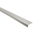 Traufenblech Grauweiß (RAL 9002) aus Stahl 0,50 mm, Polyester beschichtet, Hauptansicht schräg