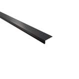Traufenblech Stahl 0,50 mm dunkelgrau Mattpolyester, schraeg von oben
