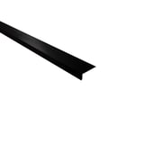 Traufenblech Stahl 0,50 mm Schwarz, 35 µm Mattpolyester, Hauptansicht schräg von oben