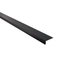 Traufenblech Stahl 0,50 mm dunkelgrau, 35 µm Mattpolyester, schraeg von oben