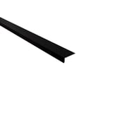 Traufenblech Tiefschwarz RAL 9005 aus Stahl 0,50 mm, 80 µm Shimoco Beschichtung, Hauptansicht