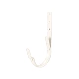 Universal Rinnenhalter Feder/Feder aus Stahl in Reinweiß (RAL 9010) mit Polyurethan-Beschichtung, Hauptansicht