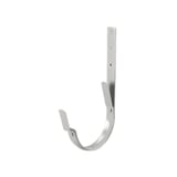 Universal Rinnenhalter Feder/Feder aus weißaluminiumfarbenem Stahl, 50 µm Polyurethan beschichtet, Hauptansicht
