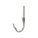 Universal Rinnenhalter Feder/Feder aus Stahl, Graualuminium RAL 9007, 50 µm Polyurethan-Beschichtung