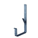 Universal Rinnenhalter aus anthrazitgrauem Stahl mit Feder und Nase, mit Wassertropfen