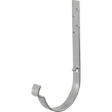 Universal Rinnenhalter aus Stahl, Weißaluminium RAL 9006, Polyurethan beschichtet, freigestellt