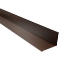 Wandanschluss Nussbraun RAL 8011 aus Stahl 0,75 mm mit 25 µm Polyester Beschichtung, Hauptansicht