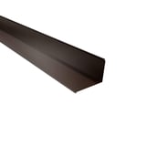Wandanschluss Stahl 0,50 mm Sepiabraun RAL 8014, 25 µm Polyester, Hauptansicht schräg von oben
