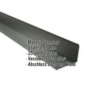 Wandanschluss Chromoxidgrün (RAL 6020) aus Stahl, 0,63 mm, mit Polyesterbeschichtung, Eckdaten eingeblendet