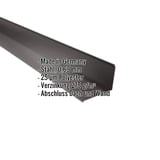 Wandanschluss Schokoladenbraun RAL 8017, 0,63 mm Stahl, mit eingeblendeten Produktdaten