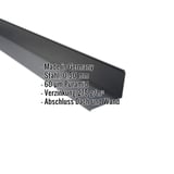 Wandanschluss Anthrazitgrau, Stahl 0,50 mm, Puramid Beschichtung, Eckdaten eingeblendet