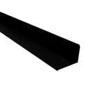 Wandanschluss Tiefschwarz RAL 9005 aus 0,50 mm Stahl mit Shimoco Beschichtung, Hauptansicht