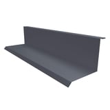 Wandanschluss Typ 1 aus graphitgrauem Stahl, 0,50 mm, Polyester beschichtet