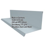 Wandanschluss Typ 2, Fenstergrau, Stahl 0,75 mm, mit eingeblendeten Produktdaten