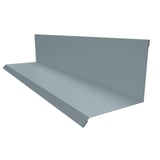 Wandanschluss Typ 2, Fenstergrau, Stahl 0,75 mm, 90 Grad Winkel, Hauptansicht