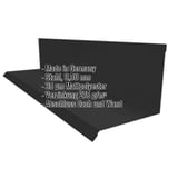 Wandanschluss Typ 2, Stahl 0,50 mm, Schwarz Mattpolyester, mit eingeblendeten Produktdaten