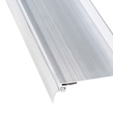Wandanschlussprofil | Aluminium | Mit Lippendichtung | Silber | Länge 3,10 m