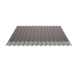 Wellblech 18/1064 Nussbraun mit Anti-Tropf Vlies 1000 g/m² auf der Unterseite, Hauptansicht