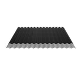 Wellblech 18/1064 schwarz, Unterseite mit hellem Anti-Tropf-Vlies, Hauptansicht
