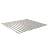 Wellblech 18/1064 aus Aluminium 0,70 mm, Weißaluminium RAL 9006, Hauptansicht